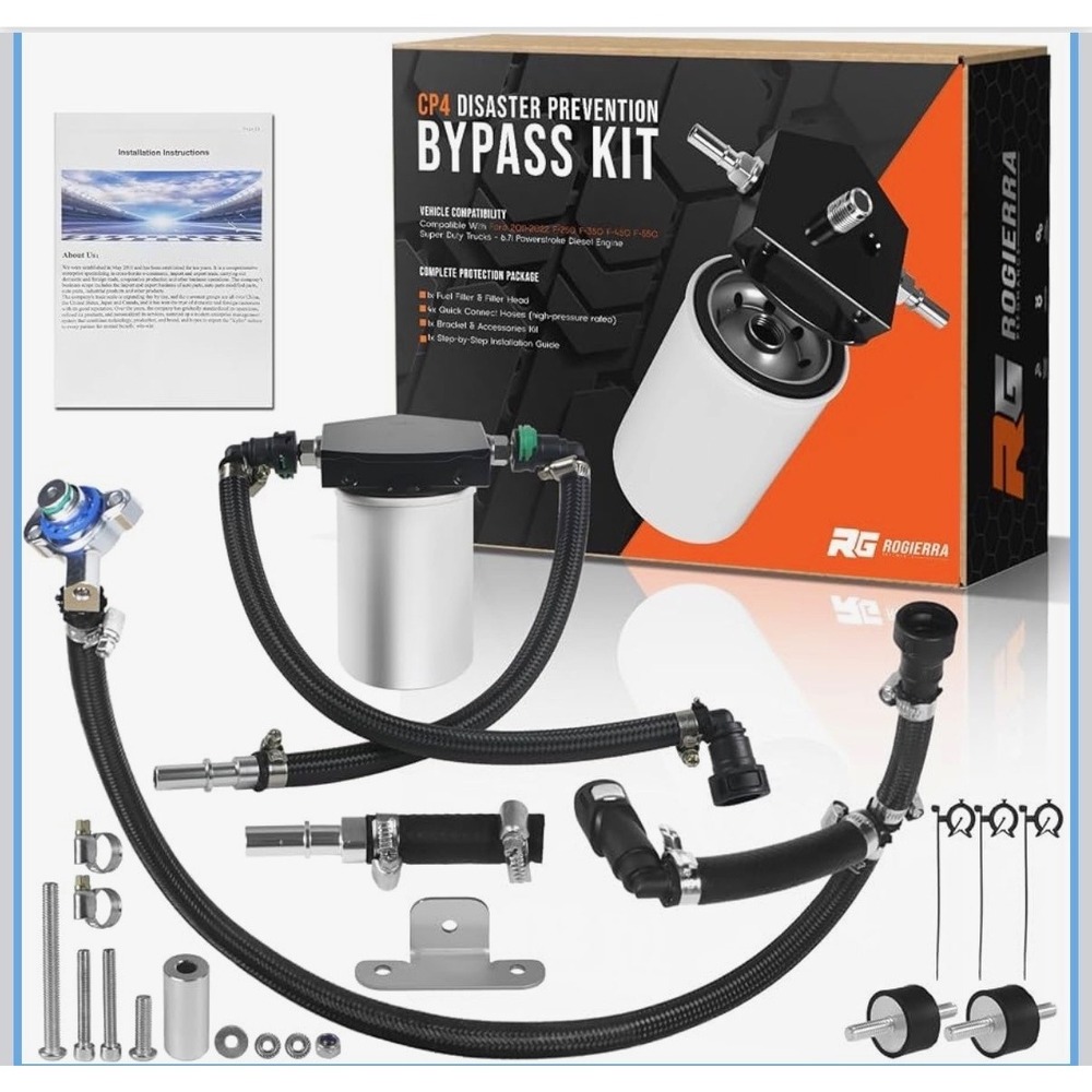 Rogierra CP4 Bypass Kit 7031190 For 11-22 Ford Super Duty 6.7L Powerstroke